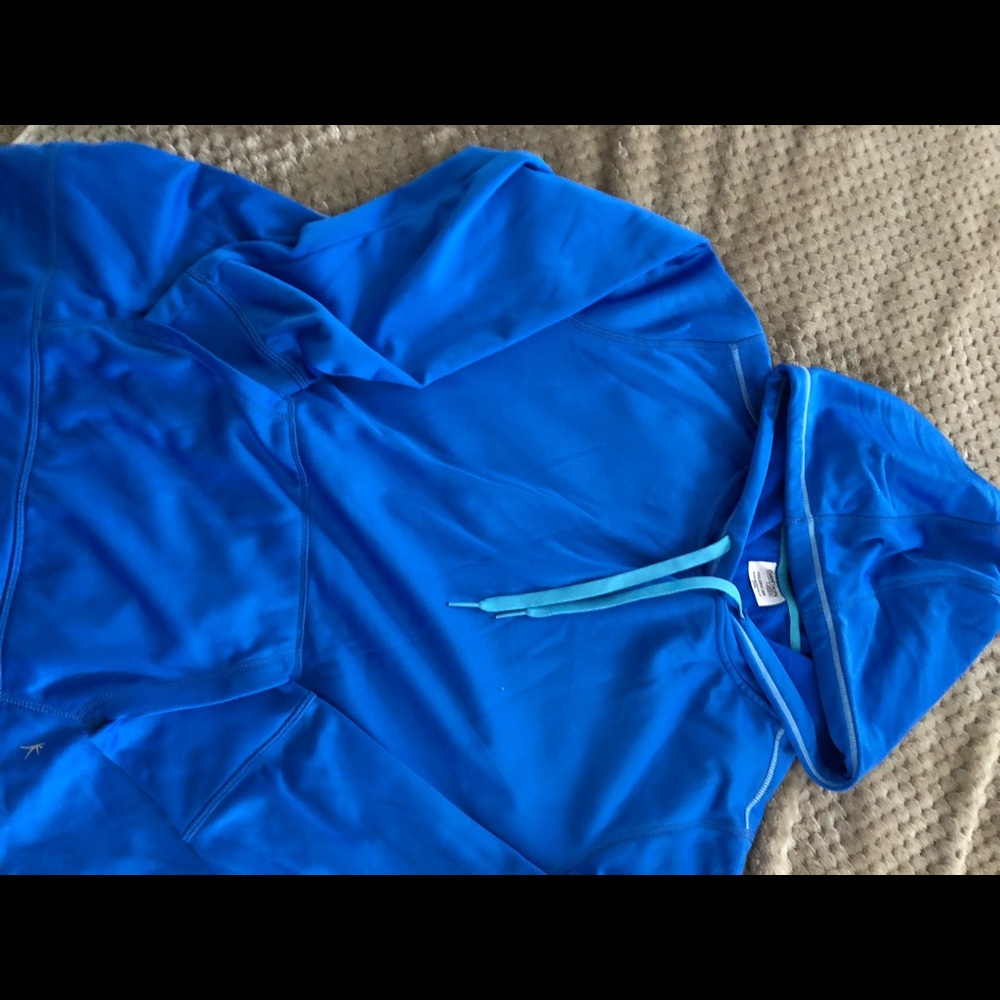 Blue hoodie